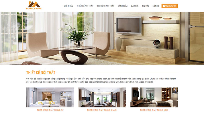 Thiết kế website công ty nội thất tại Hải Phòng