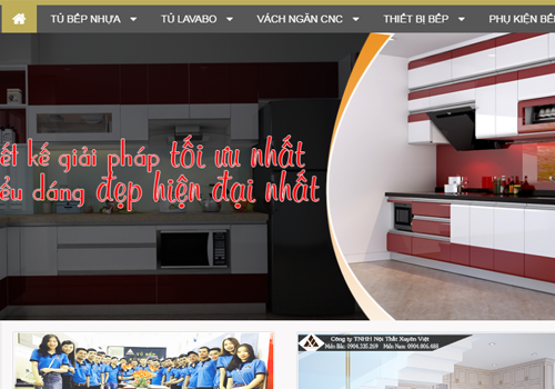Thiết kế website bán phụ kiện tủ bếp tại Hải Phòng
