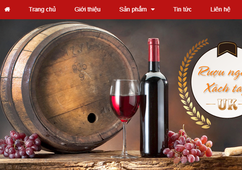 Thiết kế website bán rượu vang tại Hải Phòng